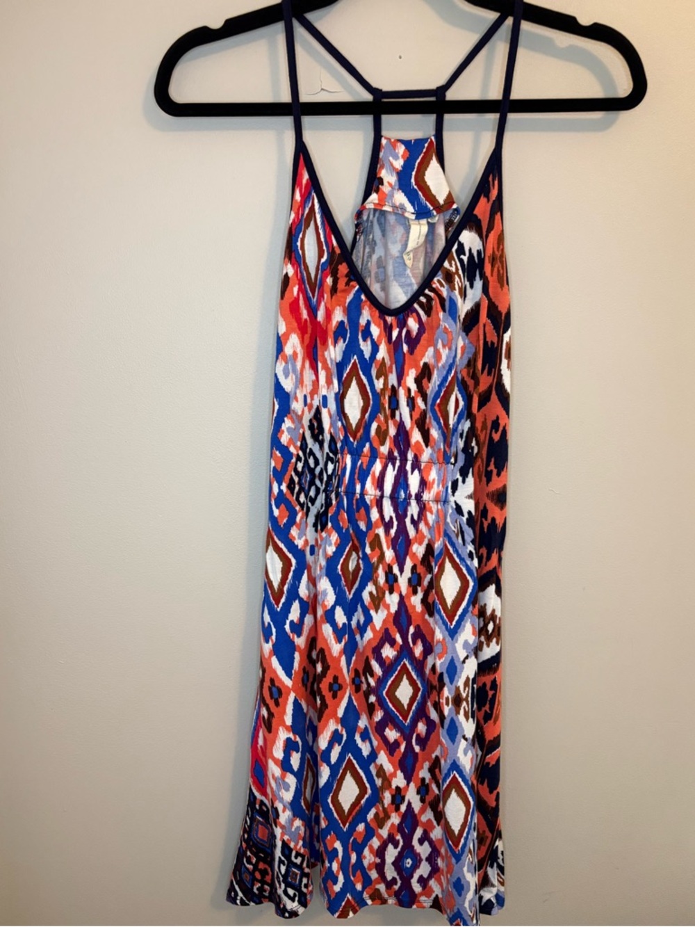 Envi Ikat Print Dress XS Racerback Strappy Boho Mini